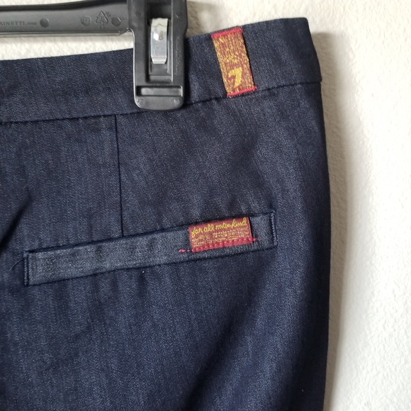 7 For All Mankind Denim-Look Slim Cropped Chino Rare - Picture 8 of 13